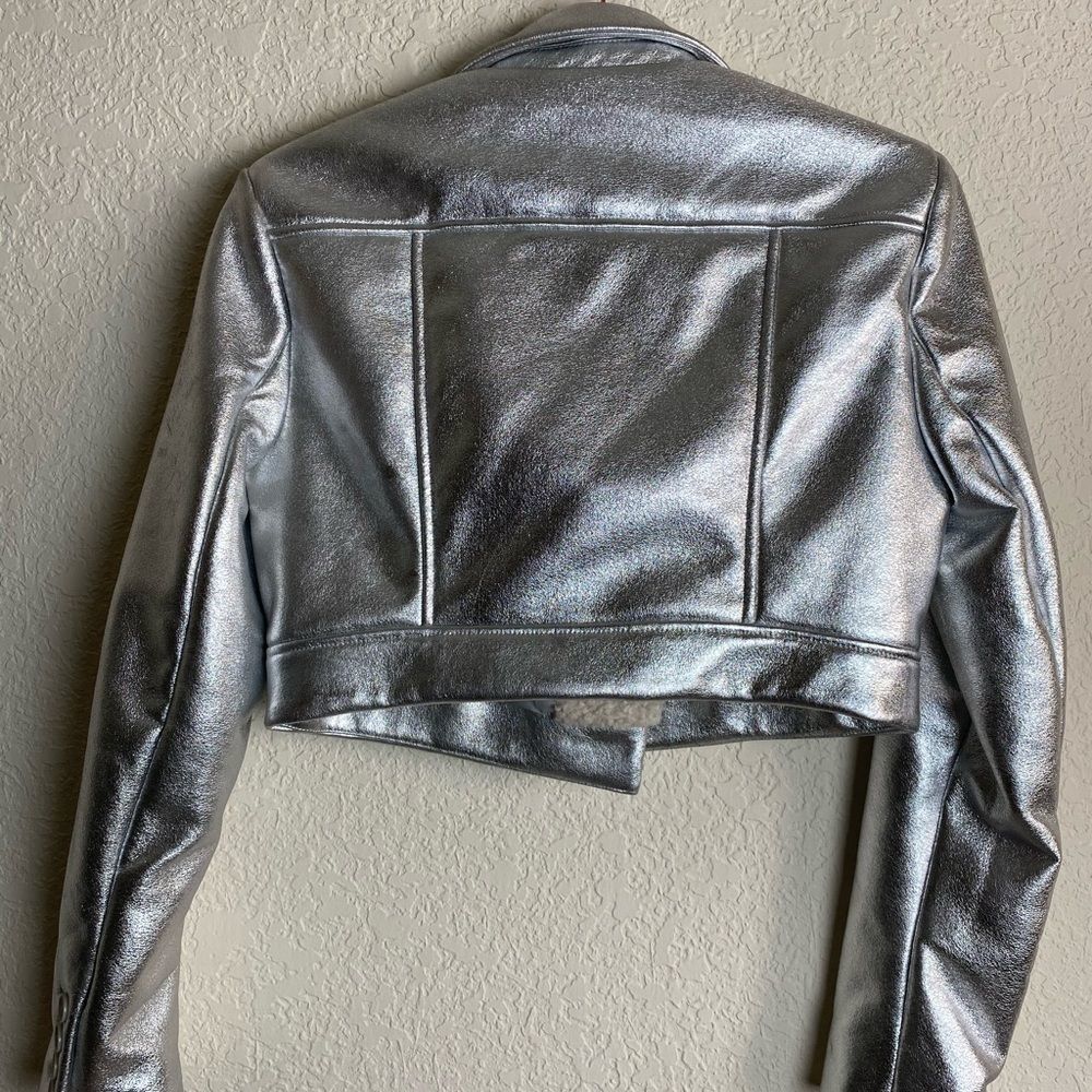 BCBG Cropped Metallic Jacket - Picture 4 of 6